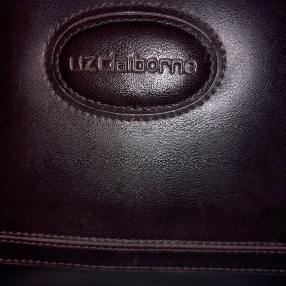 Liz Claiborne Brown Leather Shoulder Bag Purse - Picture 4 of 16